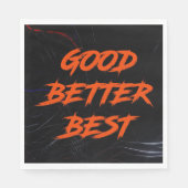 Goed Beter Best Laat Het Nooit Rusten Servet (Voorkant)