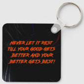 Goed Beter Best Laat Het Nooit Rusten Sleutelhanger (Achterkant)