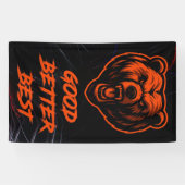 Goed Beter Best Laat Het Nooit Rusten Spandoek (Horizontaal)