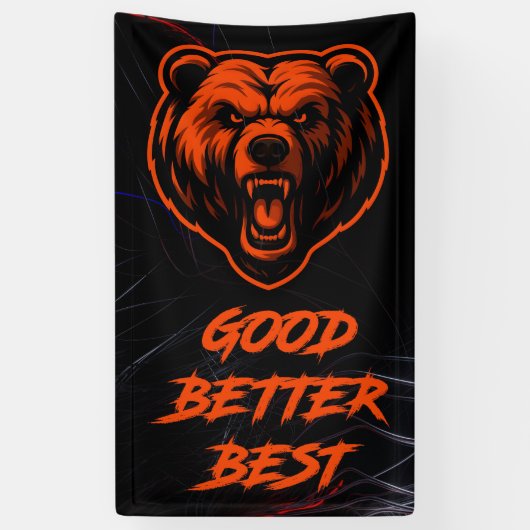 Goed Beter Best Laat Het Nooit Rusten Spandoek (Verticaal)