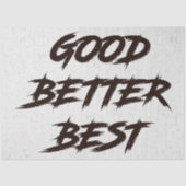 Goed Beter Best Laat Het Nooit Rusten Tissuepapier (Voorkant)