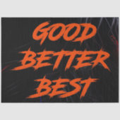 Goed Beter Best Laat Het Nooit Rusten Tissuepapier (Voorkant)