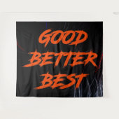 Goed Beter Best Laat Het Nooit Rusten Wandkleed (Voorkant (horizontaal))