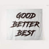 Goed Beter Best Laat Het Nooit Rusten Wandkleed (Voorkant (horizontaal))