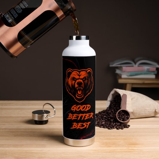 Goed Beter Best Laat het Nooit Rusten Waterfles (Koffie (Gedraaid)  )