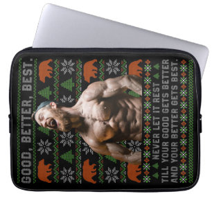 Goed Beter Best Lelijke Kerst Aanpasbare Foto's Laptop Sleeve