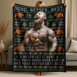 Goed Beter Best Ugly Kerstmis Maatwerk Foto's Fleece Deken