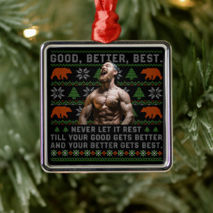 Goed Beter Best Ugly Kerstmis Maatwerk Foto's Metalen Ornament