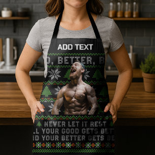Goed Beter Best Ugly Kerstmis Maatwerk Foto's Schort