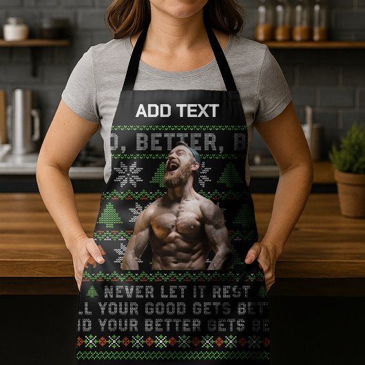 Goed Beter Best Ugly Kerstmis Maatwerk Foto's Schort