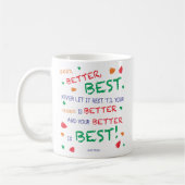 "Goed, beter, beste..." Koffiemok (Links)