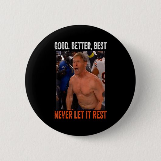 Goed Beter Nooit Het Laten Rusten Ben Johnson  Ronde Button 5,7 Cm (Voorkant)