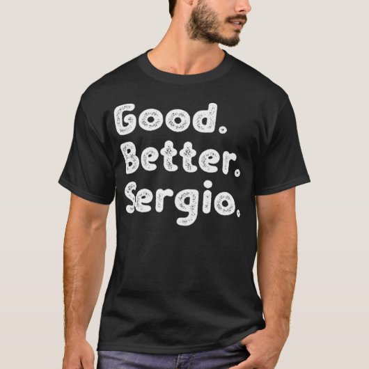 Goed beter Sergio T-shirt (Voorkant)