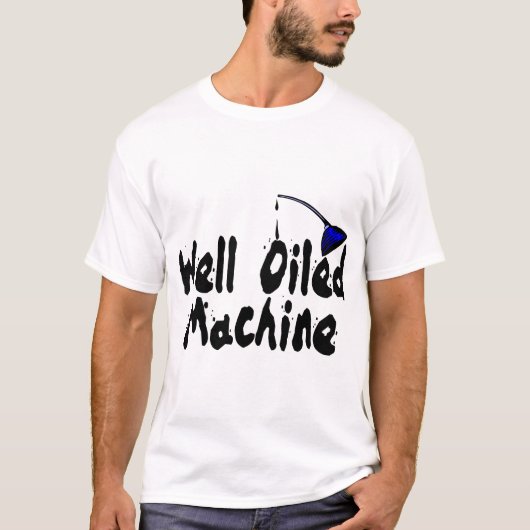 Goed bevuilde machine t-shirt (Voorkant)