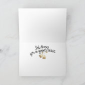 Goed bezoek - Wenskaart Kaart (Binnen)