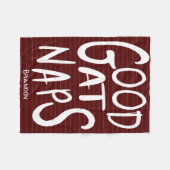 Goed bij kranen - Maroon Fleece Blanket Deken (Voorkant (Horizontaal))