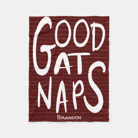 Goed bij kranen - Maroon Fleece Blanket Deken (Voorkant)
