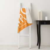 Goed bij Naps - Oranje Sherpa Blanket Sherpa Deken (In situ)