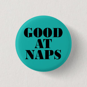 Goed bij Naps Ronde Button 3,2 Cm