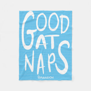 Goed bij Naps - Sky Blue Fleece Blanket