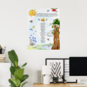 Goed-bije Natuur Cartoons Abraham Hicks Quote Poster (Home Office)