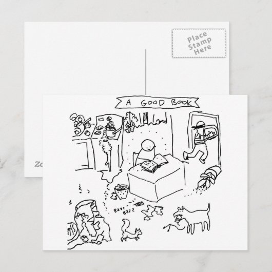 Goed boek briefkaart (Voorkant / Achterkant)