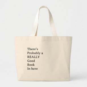 Goed boek grote tote bag