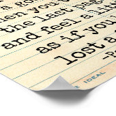 Goed boek verloren een vriend Paul Sweeney citaat Poster (Hoek)