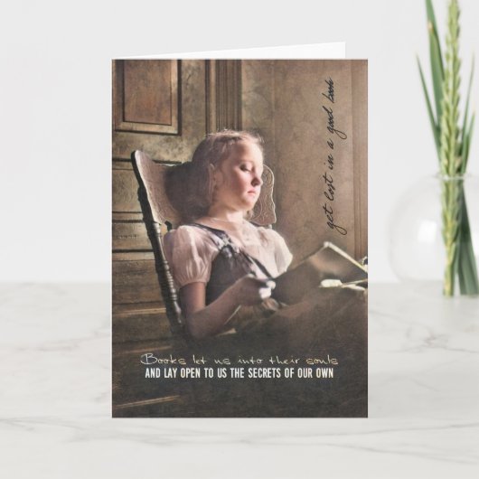 GOED BOEK WENSKAART BEDANKKAART (Voorkant)