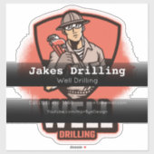 Goed boorbedrijf voor het aanpassen van bedrijfsvo sticker (Vel)