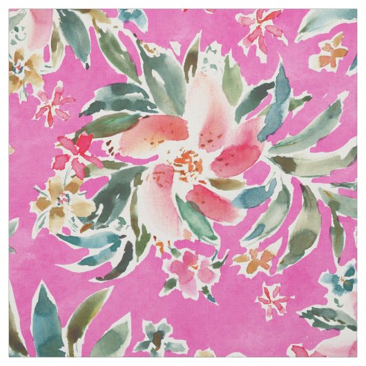 GOED BRAGED Pink Floral Stof (Swatch)