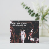 Goed briefkaart: uw team heeft u nodig briefkaart (Staand voorkant)