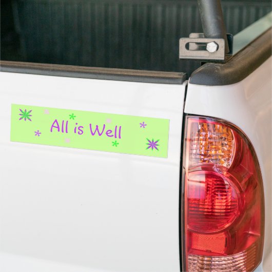 Goed Bumpersticker met sterren. (Op Truck)