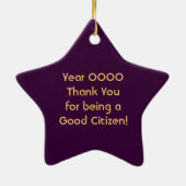 Goed Burger Award! ornament Prijzen Cadeaus School (Achterkant)