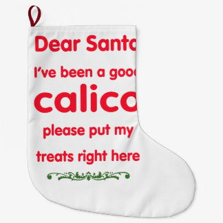 goed calico grote kerstsok