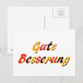 Goed card briefkaart (Voorkant / Achterkant)