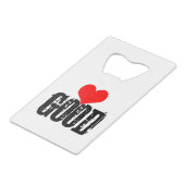 Goed Creditkaart Flessenopener (Voorkant Gekanteld)