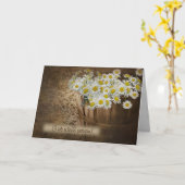 Goed Daisies en Butterfly Kaart (Gele Bloem)