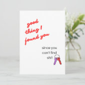 goed dat ik je gevonden heb valentijnskaart feestdagenkaart (Staand voorkant)