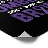 Goed dat zombies mijn hersenepilepsie niet willen  poster (Hoek)