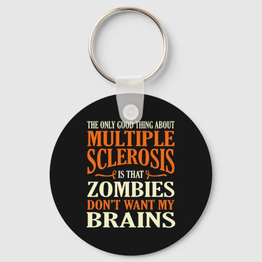 Goed ding over Multiple Sclerosis Awareness Grap Sleutelhanger (Voorkant)
