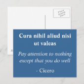 Goed doen - Cicero inspirerend quote Briefkaart (Voorkant / Achterkant)