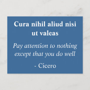 Goed doen - Cicero inspirerend quote Briefkaart