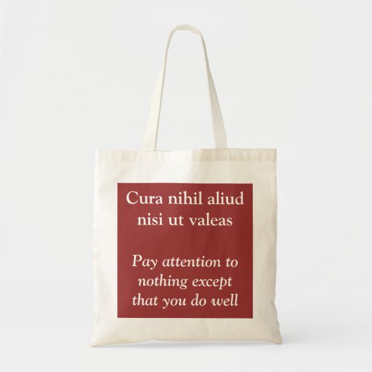 Goed doen - Cicero inspirerend quote Tote Bag (Voorkant)