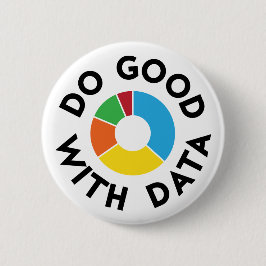 Goed doen met gegevensbadge ronde button 5,7 cm