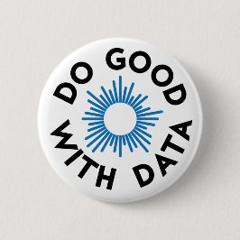 Goed doen met gegevensbadge ronde button 5,7 cm