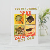 Goed doorgewinterd niet oud verjaardagsfeestje kaart (Staand voorkant)