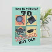 Goed doorgewinterd niet oud verjaardagsfeestje kaart (Staand voorkant)