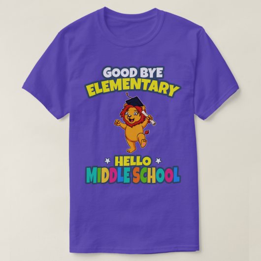 Goed, elementair Hallo middelbare school Afstudere T-shirt (Design voorkant)