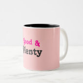 Goed en goed. tweekleurige koffiemok (Voorkant rechts)